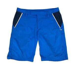 Under Armour Golf Shorts Men 34 Harbor Stretch Mid Rise Hybrid Performance Chino